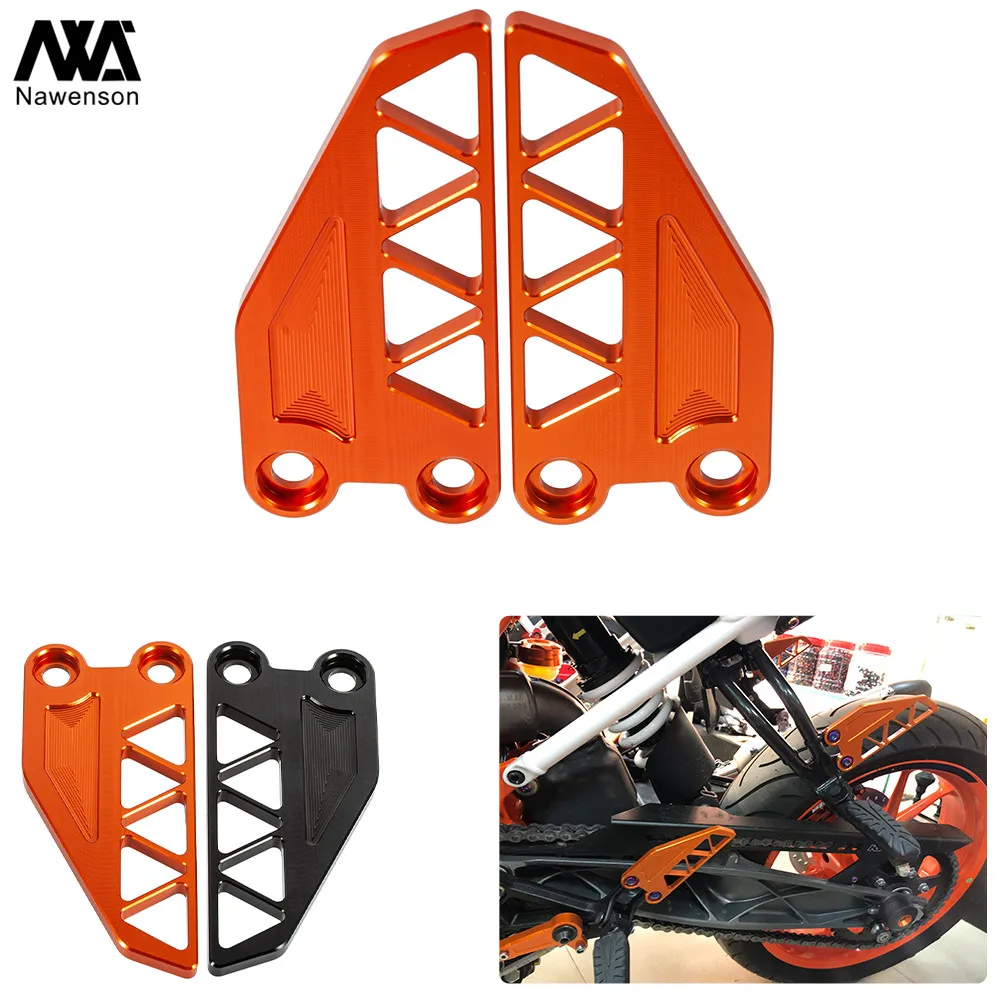 CNC алюминиевый мотоцикл подножка пластина Rearset украшение для KTM Duke 250/390