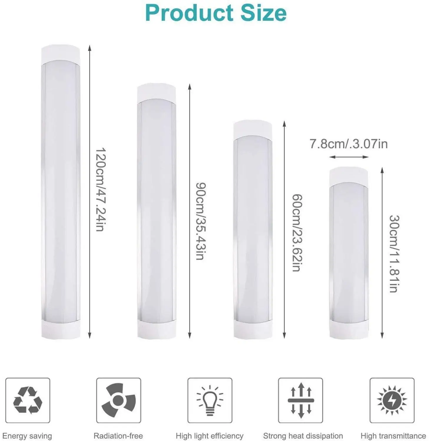 LED Tube Linear Light Batten Clean Purification lamp 10-40W T5 LED Tube light 220V  LED Tri-proof Light purified Tube lamp