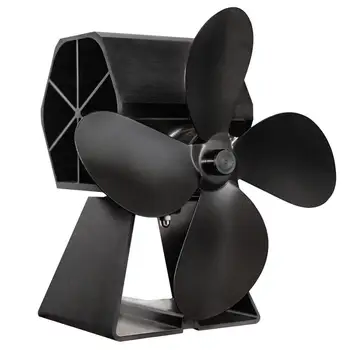

2020 NEW Four-leaf Fans Hot Power Heat Furnace Fan Heating fan Heat Powered Stove Fan for Wood Log Burner Fireplace