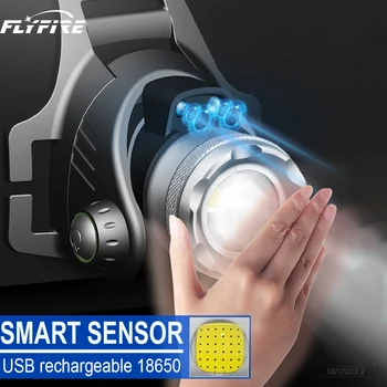 

IR Sensor headlamp led head lamp rechargeable head torch flashlight xml l2 t6 headlight usb head light waterproof 18650 battery