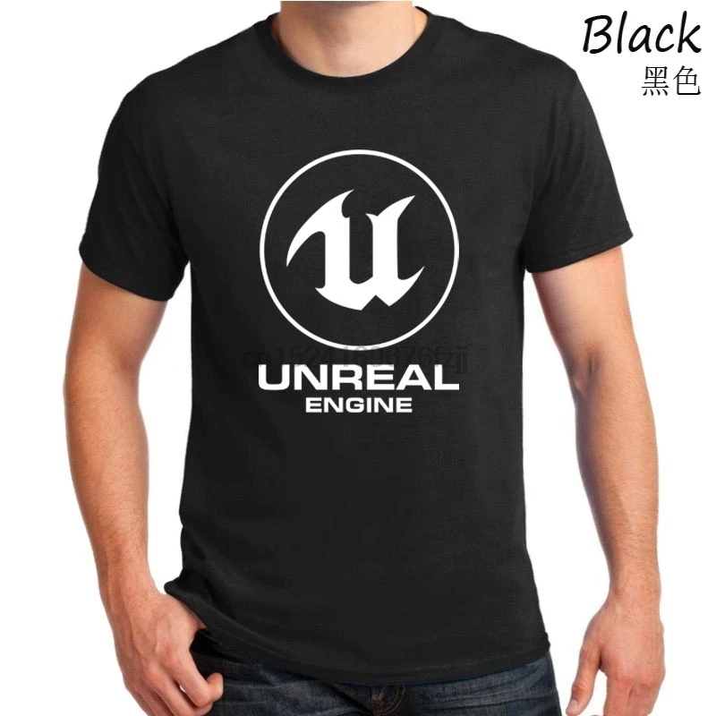 Модная футболка с графическим принтом Unreal Engine Классическая мужская | Мужская