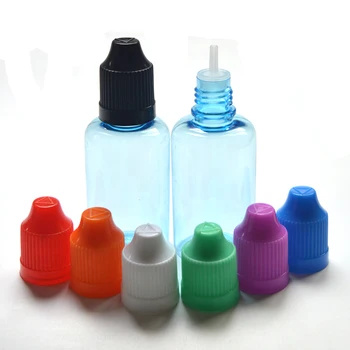 

1000pcs 30ml E Liquid PET Blue Color Plastic Drop Bottle With Childproof Cap Eye Dropper Empty Hard Bottle