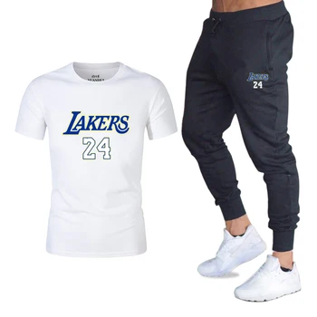 

Summer Men Sets Print Tracksuits Casual Men's 2 Piece Set O-Neck T-Shirt+Pants Sportswear Fashion Sports Suit Joggers Outfits