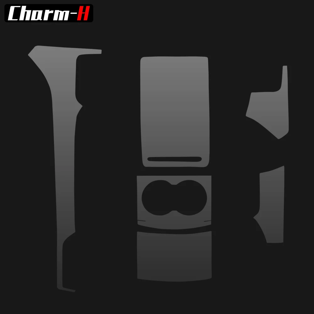 6pcs for Tesla Model S Center Console Dashboard Wrap Protector TPU Transparent Protecion Film Sticker Interior Accessories