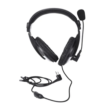 

Heavy-Duty Two-Earphone Headset Boom Mic For Baofeng/Hyt/Tyt/Wouxun Md380 F8Hp