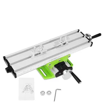 

Miniature Precision Multifunction Milling Machine Bench Drill Vise Fixture Worktable X Y-Axis Adjustment Coordinate Table