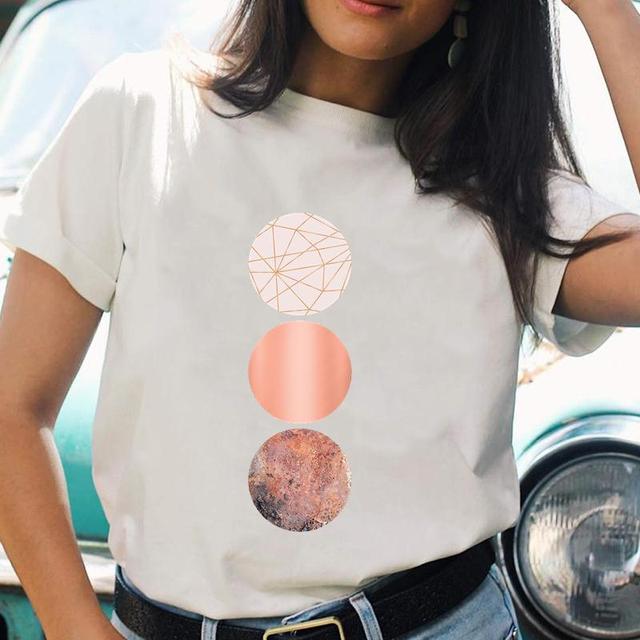 Cartoon Casual Printing T-shirts Regular Ladies T Top Shirt Print Female Graphic Fashion Tee O-neck Short Sleeve T-Shirt