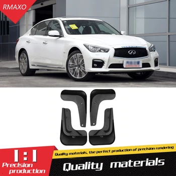 

For INFINITI Q50 2015-2018 Mudflaps Splash Guards Front With the color and rear Mud Flap Mudguards Fender Modified special