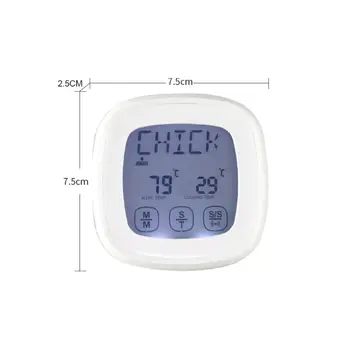

Kitchen Food Thermometer 8 Cooking Modes 5 Tastes Timer for Grill Oven Food