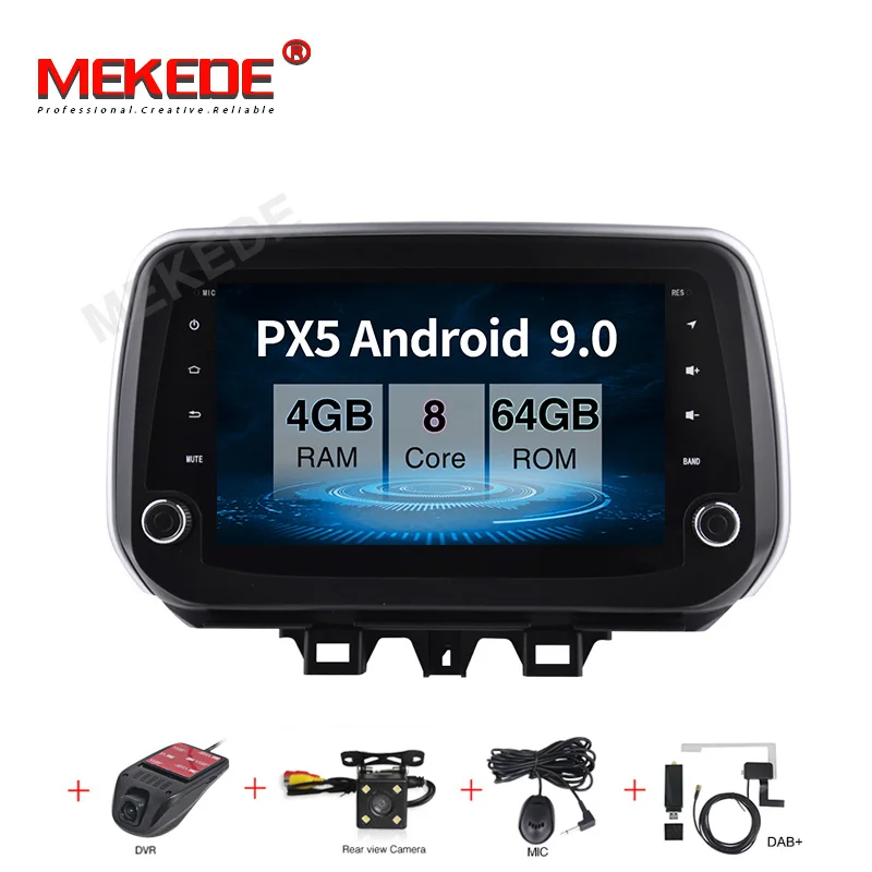 

MEKEDE Android 9.0 PX5 4G+64G Car Multimedia Player for Hyundai New Tucson IX35 2018 2019 car Radio GPS Navigation Stereo