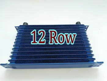 

NEW FOR Universal 12 Row AN-10AN Engine Transmission Racing Oil Cooler Aluminum OilCooler race