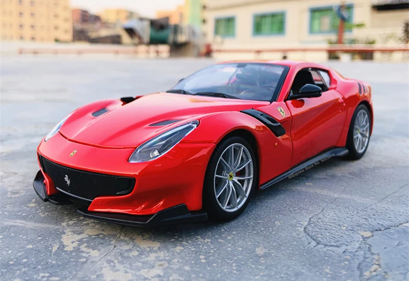 Bburago 1:24 Ferrari F12TDF collection manufacturer authorized simulation  alloy car model crafts decoration collection toy tools