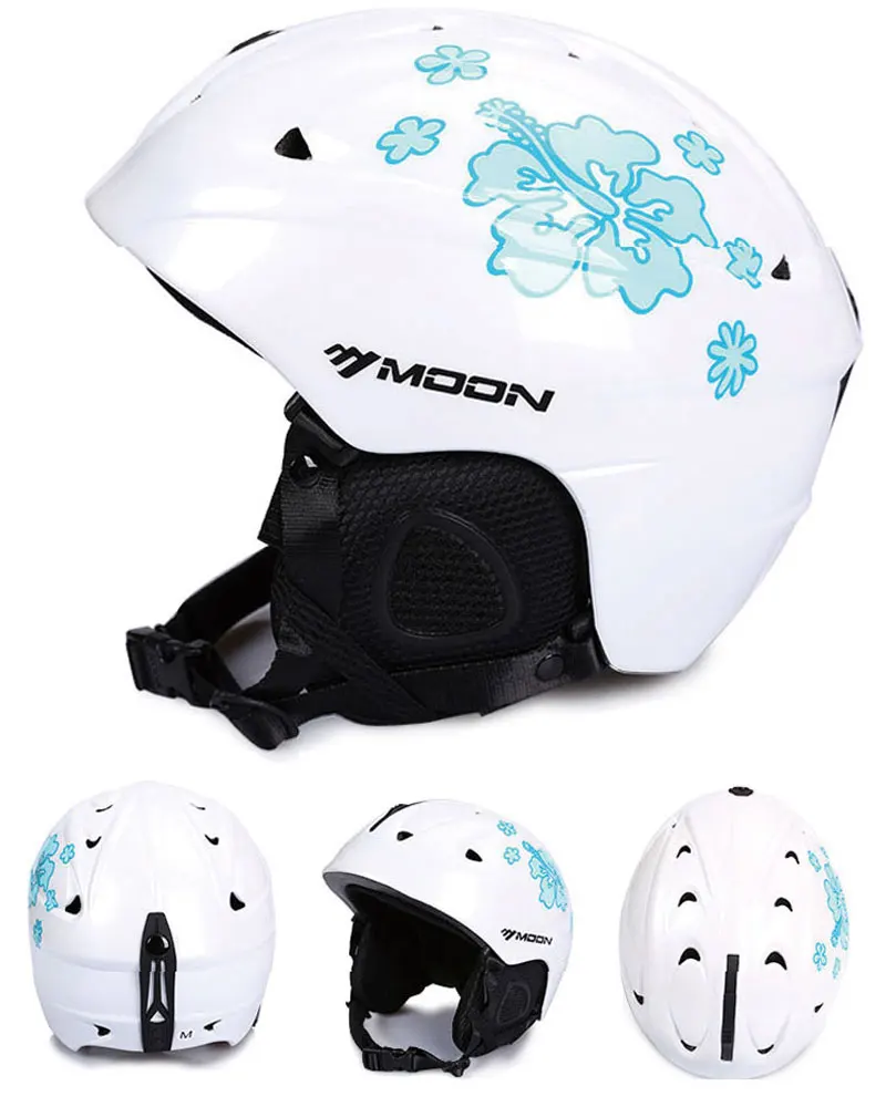 MOON Hot Sale Ski Helmet Integrally-molded Skiing Helmet For Adult and Kids Snow Helmet Safety Skateboard Ski Snowboard Helmet 6
