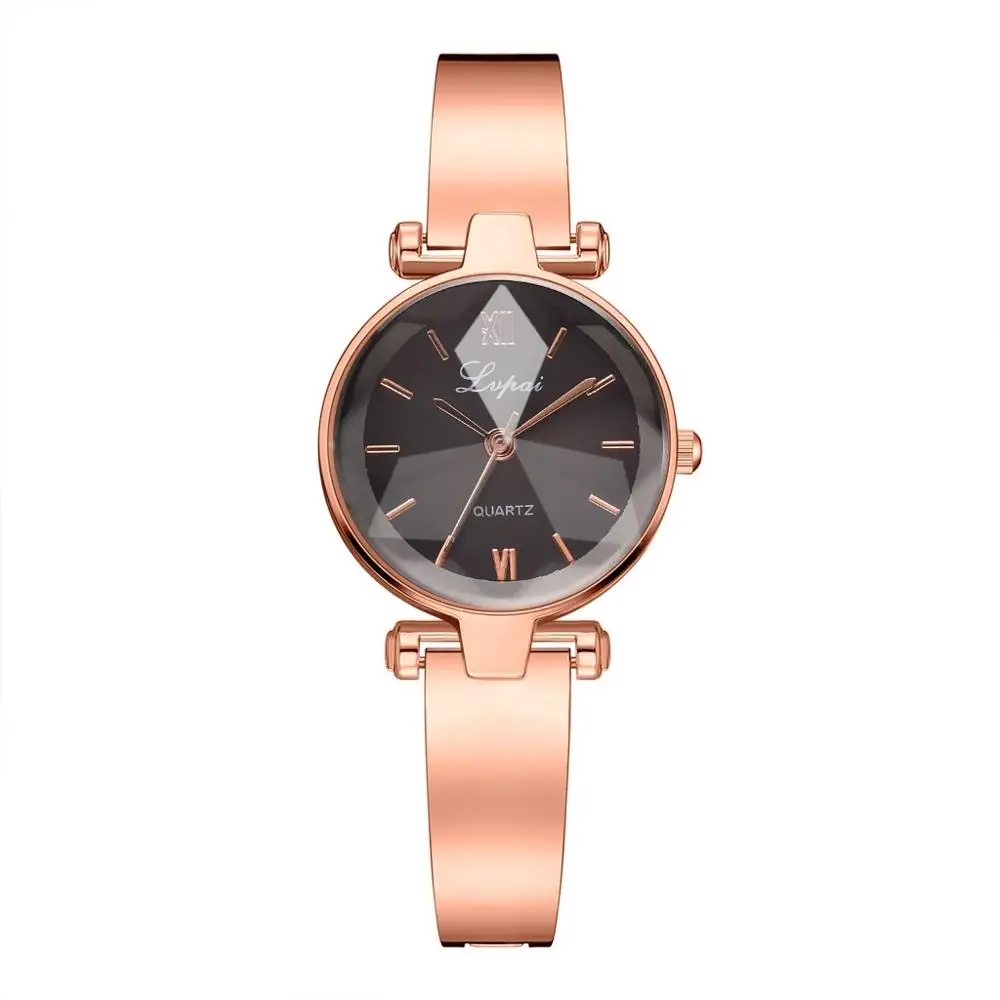 E Reloj Mujer элегантный браслет часы, женские наручные часы со стразами Нержавеющая сталь ремень женские кварцевые часы Relogio Femino - Цвет: E