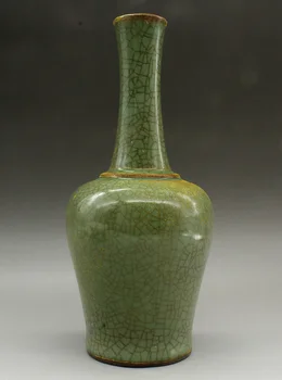 

Collect Old China Ceramics Longquan Porcelain Green Glaze Bottle Vase Jar Flask