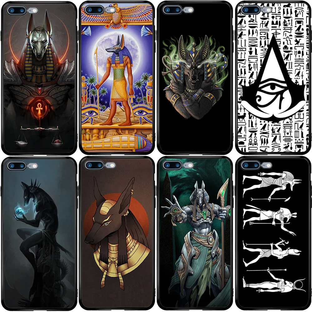 Phone Case for Samsung A5 A6 A7 A8 A10 A20 A30 A40 A50 A60 A70 A80 A90 J3 J4 J5 J6 J8 Plus С рисунком египетского Бога