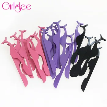 

Eyelashes Tweezers Stainless Steel Makeup Eyebrow Tweezer 1 Mink Lashes Tweezers Applicator Clip Clamp Eyes Make Up Beauty Tools