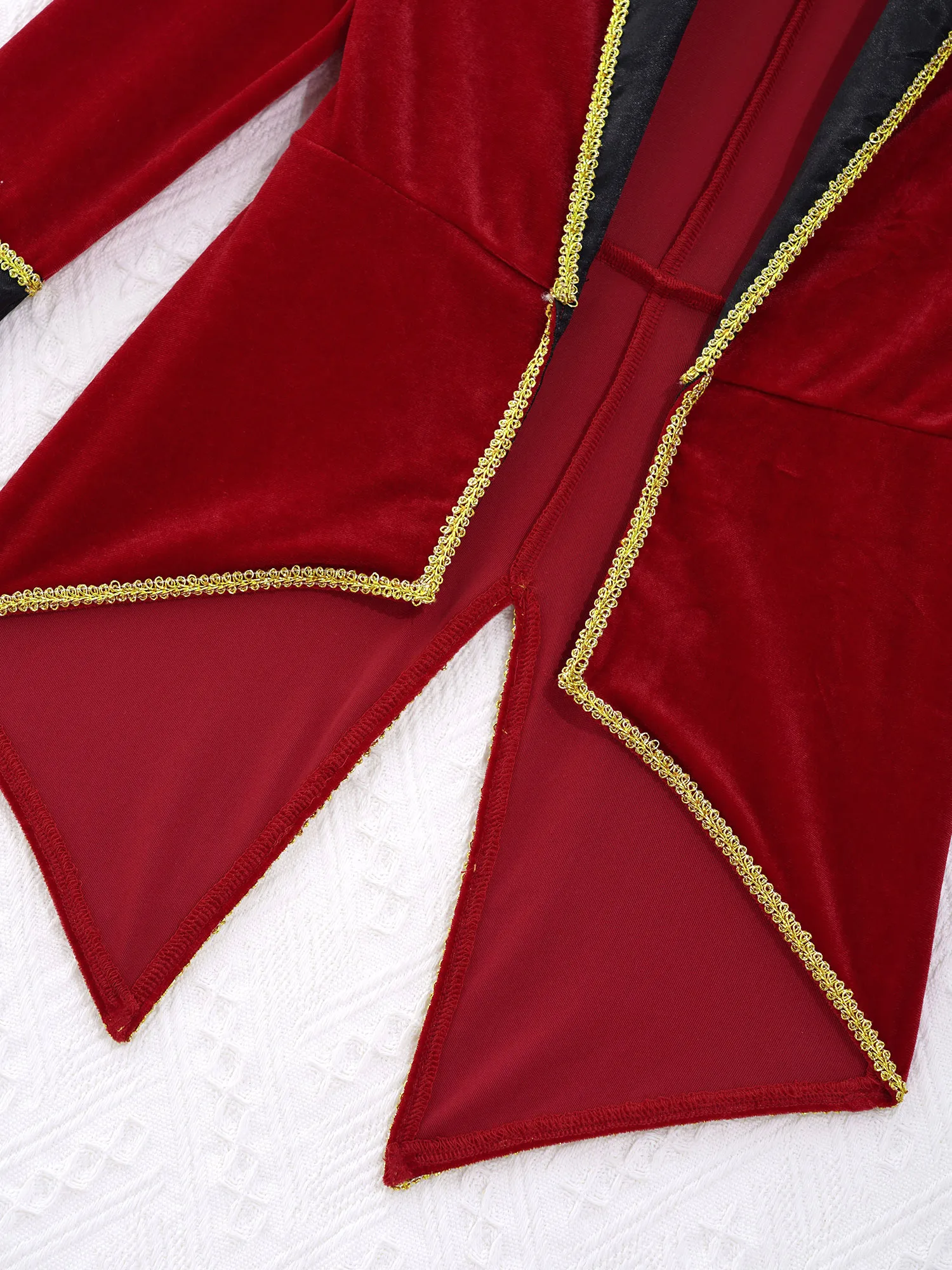 Oyolan Men's Circus Costume Showman Tailcoat Vintage Medieval Jacket Ringmaster Tuxedo Carnival Cosplay Costume, Blue