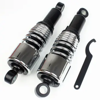 

267mm Adjustable Rear Shock Absorber Chrome+Black for Harley Dirt Bike