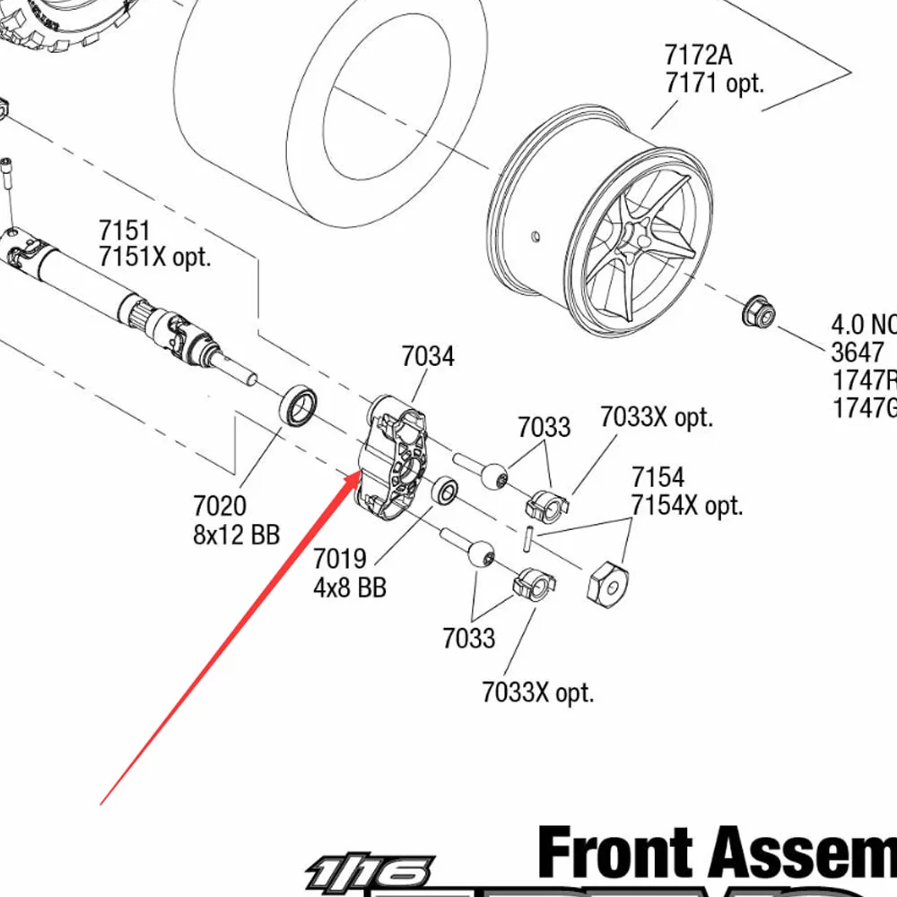 Новый ENRON 2P АЛЮМИНИЕВЫЙ осевой комплект опора на шарнир 7034 для RC Traxxas 1/16 1:16 E Revo VXL