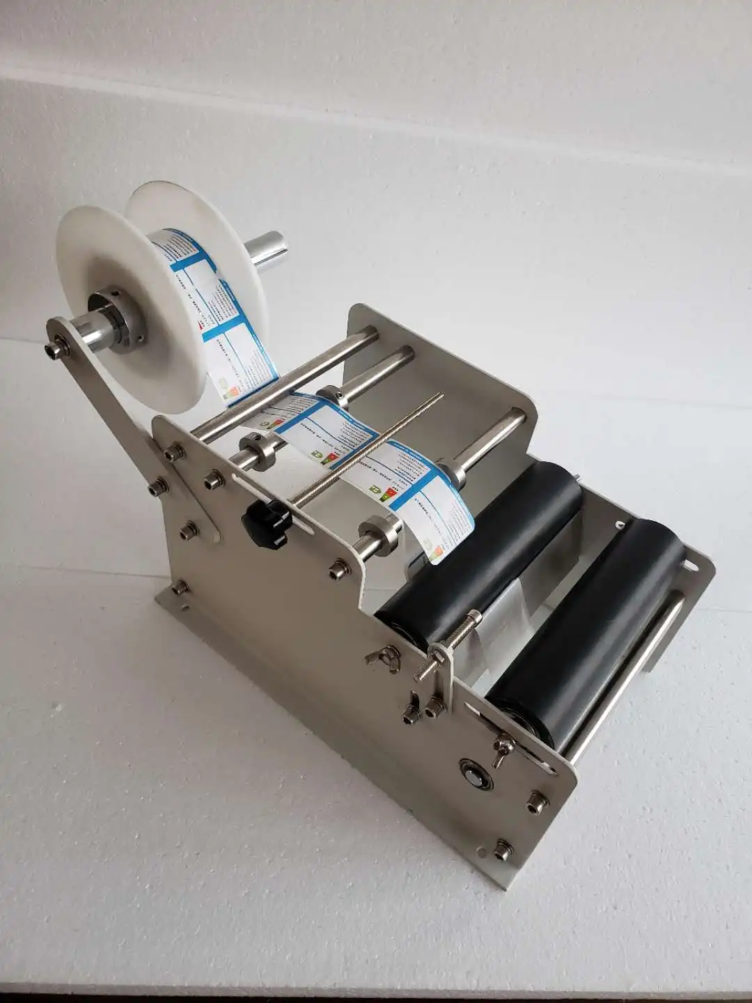 US $110.00 Manual Labeling Machine Labeler Round Bottle Labelling Device Ejuice Plastic Bottles Label Sticker E Liquid