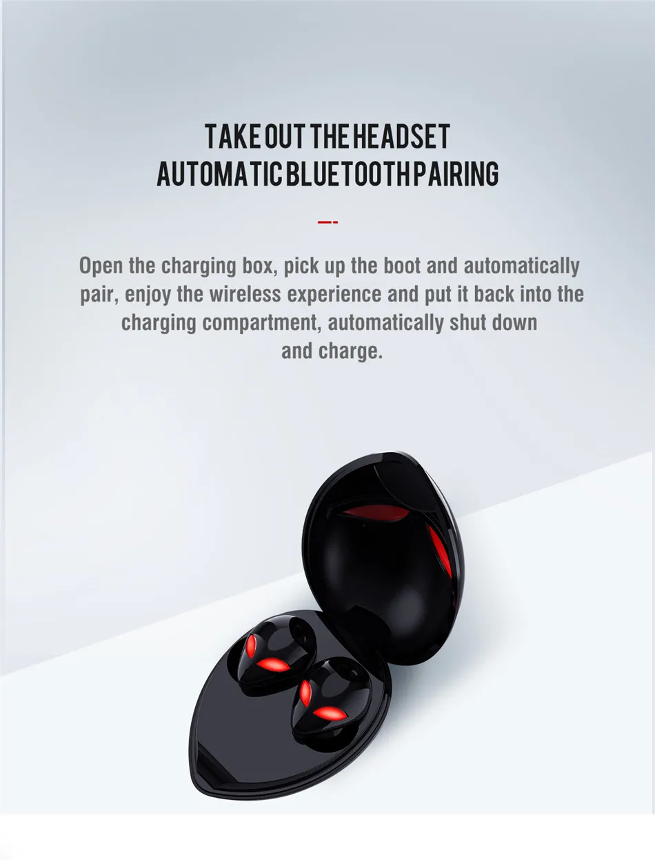Tws T8 Bluetooth 5,0, настоящие беспроводные наушники, наушники-вкладыши, глубокий бас, стерео, Ipx6, водонепроницаемая Спортивная гарнитура против I10, I12, I30, Tws