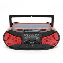 Горячая аварийный Солнечный ручной радио динамик AM FM NOAA с светодиодный фонарик power Bank