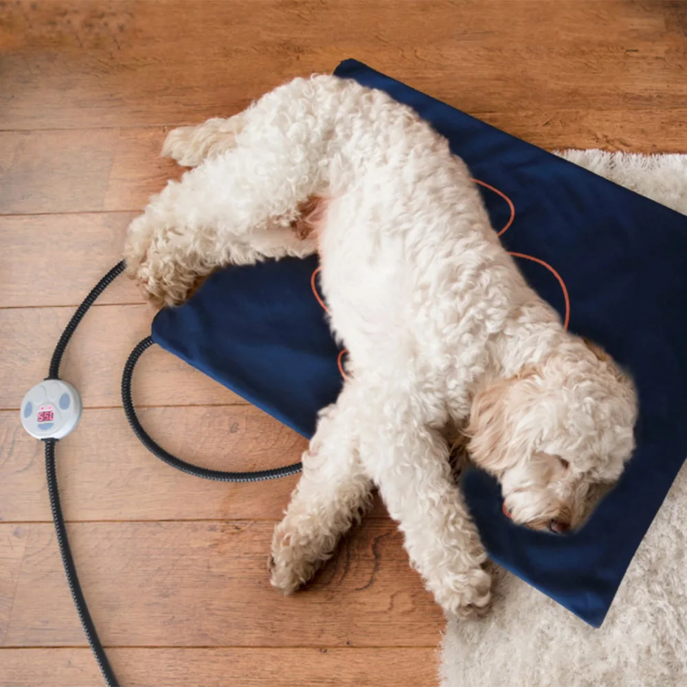 4 штекера типа ПЭТ-грелка собака кошка Водонепроницаемая электрическая прокладка подогреватель подстилка-кровать одеяло с светодиодный индикацией
