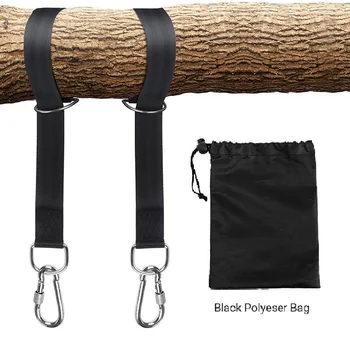 

Tree Swing Hanging Kit Hammock Straps Rope Carabiner 1000 KG Load Swing Rope Hanging Sleeping Bed For Garden Camping Travel 2PCS