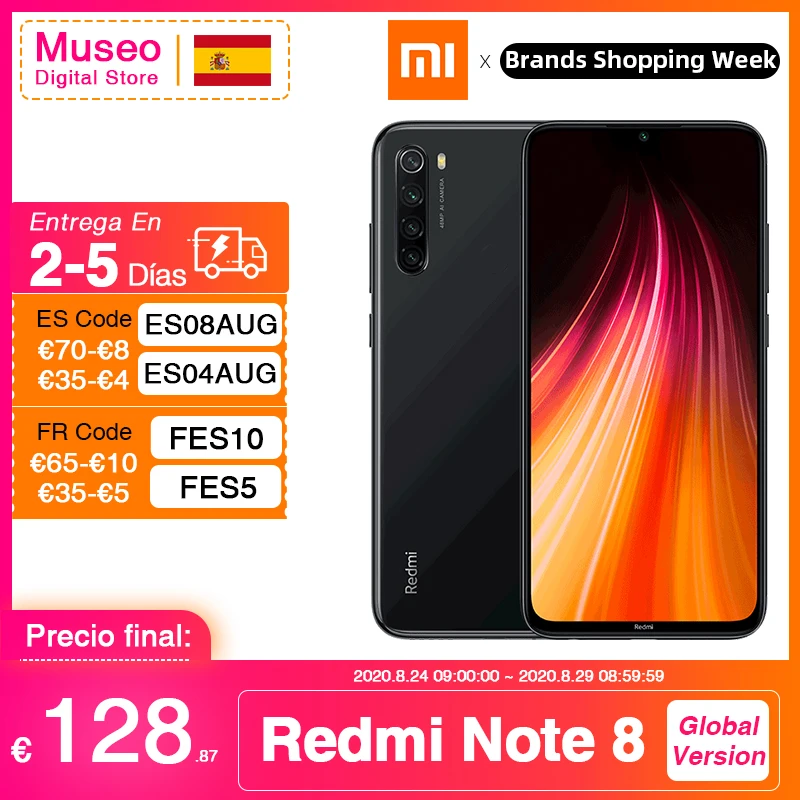 Gloabl Version Xiaomi Redmi Note 8 64GB / 128GB 48MP Quad Camera Smartphone Snapdragon 665 Octa Core 6.3 Gloabl Version Xiaomi Redmi Note 8 64GB / 128GB 48MP Quad Camera Smartphone Snapdragon 665 Octa Core 6.3