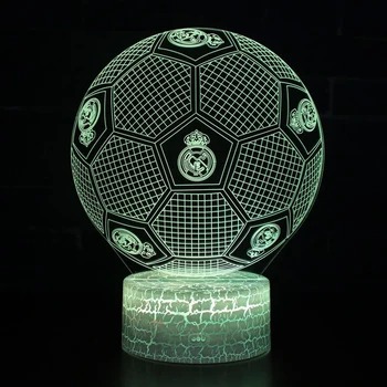 

Bedroom Bedside Decoration Creative Gift Colorful USB LED Table Lamp Football Touch Light Home Bedroom Office Decoration