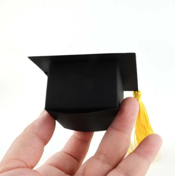 DIY Black Doctor Hat Cap Candy Box Graduation Celebration Party Decoration Favor Boxes Gift Packing | Дом и сад