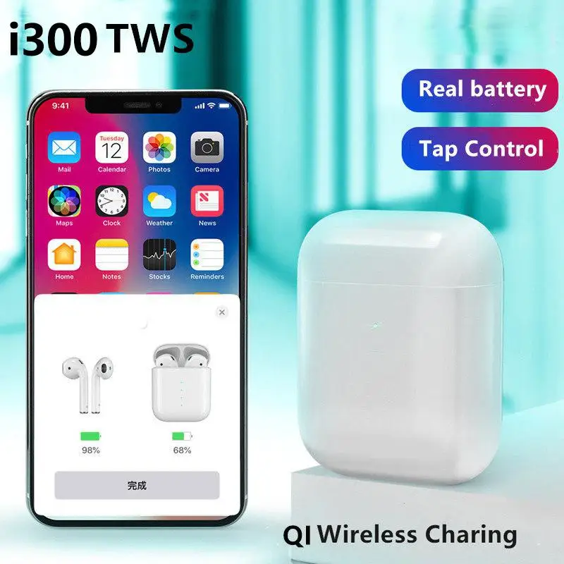Original i300 TWS 1: 1 Bluetooth 5.0 Wireless 6D heavy bass earphone PK i10 i20 i30 i60 i80 i30000 i2000 i800 i500 i12 i10000tws