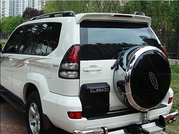 Для Prado FJ120 2700 Спойлер ABS Материал заднее крыло праймер цвет для Toyota Prado FJ120 4000 спойлер 2003-2009