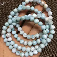 Approx7+-0,2 мм настоящий браслет из ларимара в подарок полудрагоценный драгоценный камень оптом