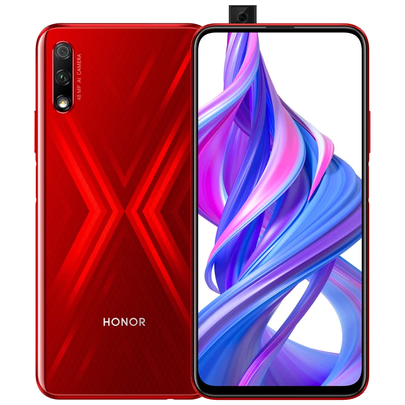 Google Play Honor 9X4 GB 64GB смартфон 6,59 ''полноэкранный Kirin 810 4000mAh 48MP фронтальная подъемная камера несколько языков