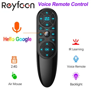 

Q6 PRO Voice Remote Control 2.4G Wireless Air Mouse with Gyroscope Backlit IR Learning for Android TV Box H96 MAX X96 MAX TX6S