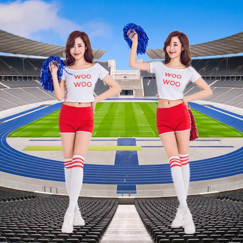 

New Style Workout Clothes Women's Aerobics Clothing Fitness Exercise Cheering Squad Costumes Costume Women's lu du Pole Dancing