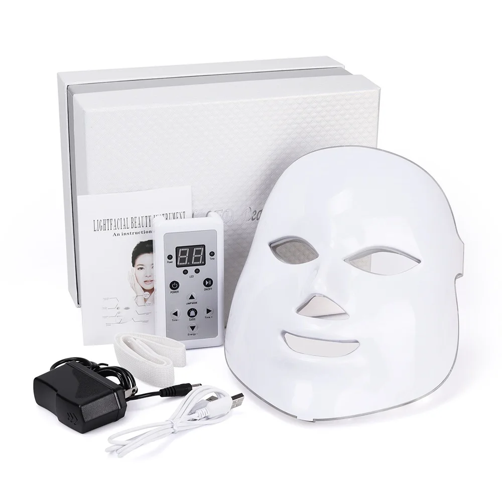 Preise Foreverlily 7 farben LED Gesichts Maske gesicht maske maschine Photon Therapie Licht Haut Verjüngung Gesichts PDT Hautpflege schönheit Maske