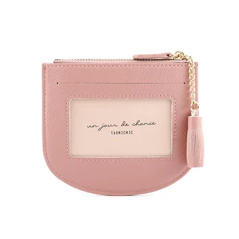 

New Multifunctional Small Wallet Lady Driving ID Card Set Tassel Zipper Zero Wallet