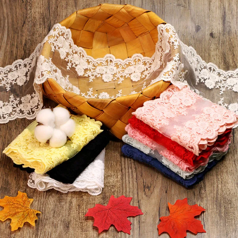 Высокое качество 7 ярдов кружево лента тесьма отделка сделай сам вышитый