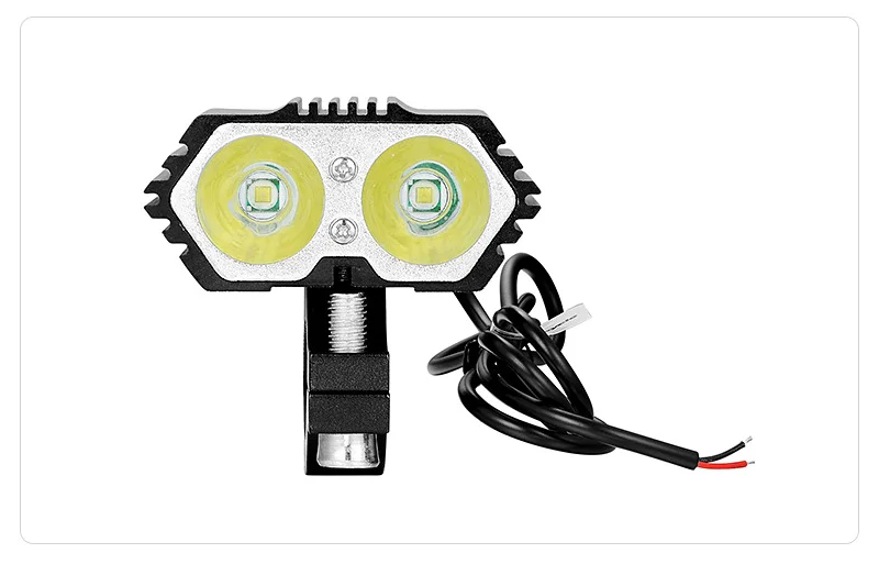 Headlight Led Motorcycle X2 20W Bulbs Headlights Spotlights Fog Light for Motorbike scooter Bicycle 12V Moto Light Driving Lamp