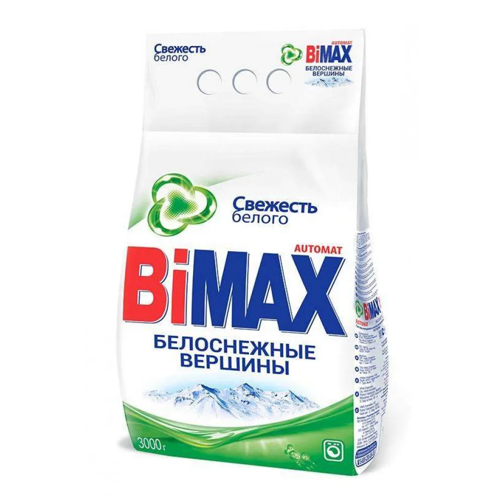 Стиральный порошок автомат «Белоснежные вершины» BiMax, 3 кг