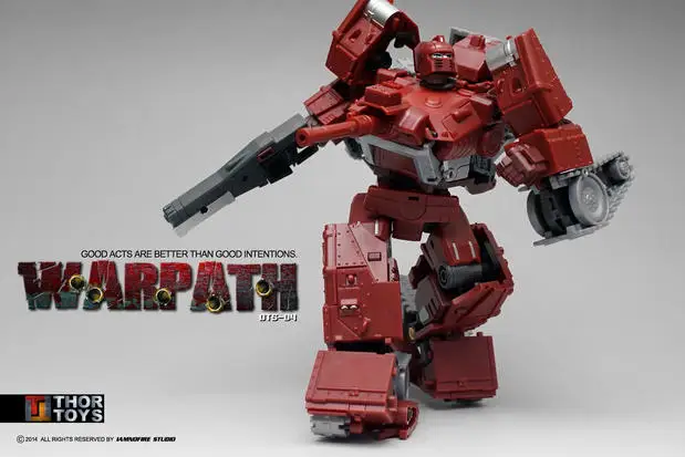 

BadCube Transformation OTS-04 Wardog Warrior Warpath G1 Action figure lack weapon