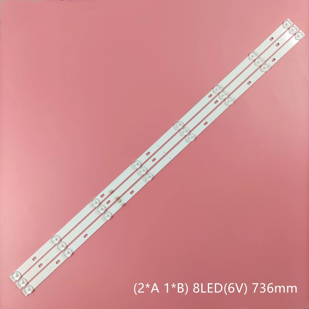 LED 백라이트 스트립 8 램프 JS-D-JP395DM-A81EC B82EC (80105) E395DM1000 MCPCB D40-M30 40BF400 6V/LED Nordmende ND40N2100JLX 