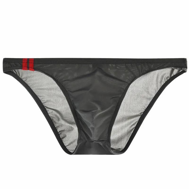 Men's Sexy See Through Briefs Mesh Sheer Transparent Stretchy Seamless Panties Underwear Ultra-Thin Male Underpants