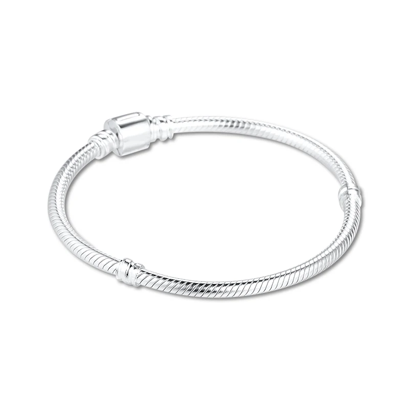 Moments Barrel Clasp Snake Chain Bracelet 598816C00 (3)