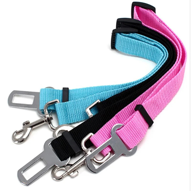 Dog Car Seat Belt Adjustable Leash Harness Colorful Travel Seatbelt Pets Cat Vehicle Safety Leash For Puppy Dogs Seat Belt
