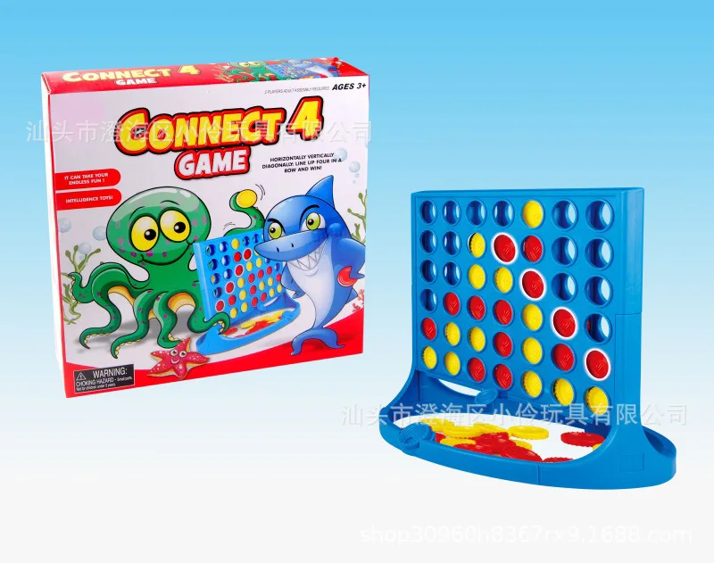 

Stereo Four in a Row Tabletop Game Quarto Parent And Child Interactive Game Children'S Educational Toy Hot Selling