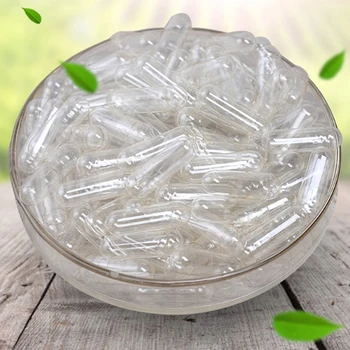 

1000Pcs/lot Clear Capsules Separated Box Transparent Empty Gelatin Capsules Pill Vcaps Clear Halal Separated Box hot